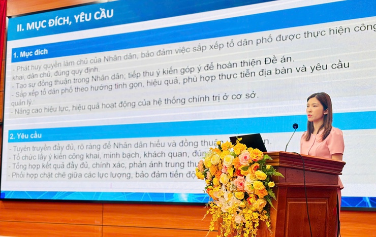 Phường Long Biên hướng dẫn lấy ý kiến Nhân dân về việc sắp xếp tổ dân phố- Ảnh 4.