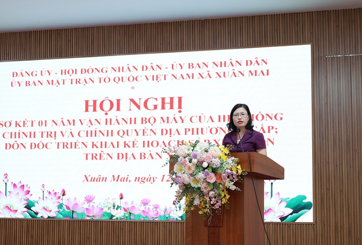 Xuân Mai sơ kết 1 năm vận hành chính quyền địa phương 2 cấp- Ảnh 10.