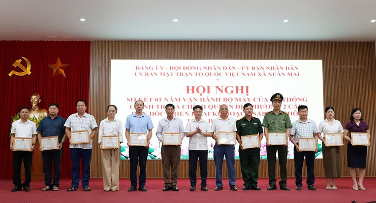 Xuân Mai sơ kết 1 năm vận hành chính quyền địa phương 2 cấp- Ảnh 7.
