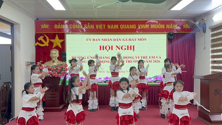 MÙA HÈ AN TOÀN – BỔ ÍCH: XÃ HÁT MÔN RỘN RÀNG KHAI MẠC HOẠT ĐỘNG HÈ NĂM 2026- Ảnh 2.
