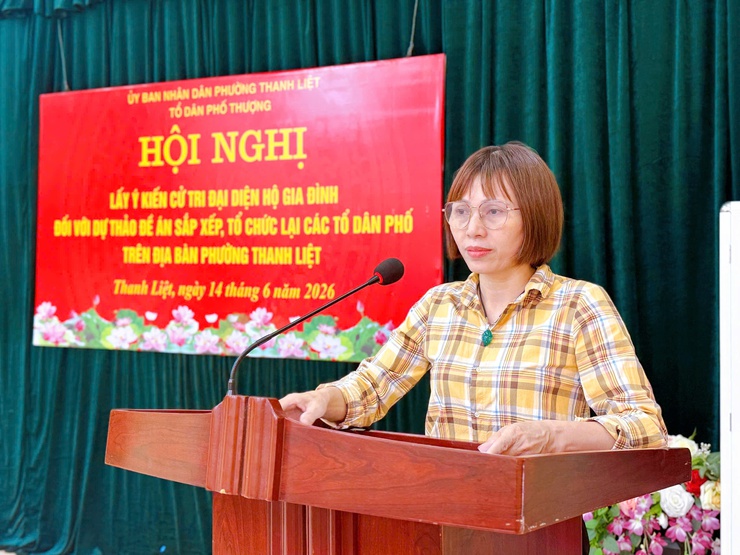 Cử tri TDP Thượng nhất trí cao với đề án sắp xếp tổ dân phố trên địa bàn phường- Ảnh 1.