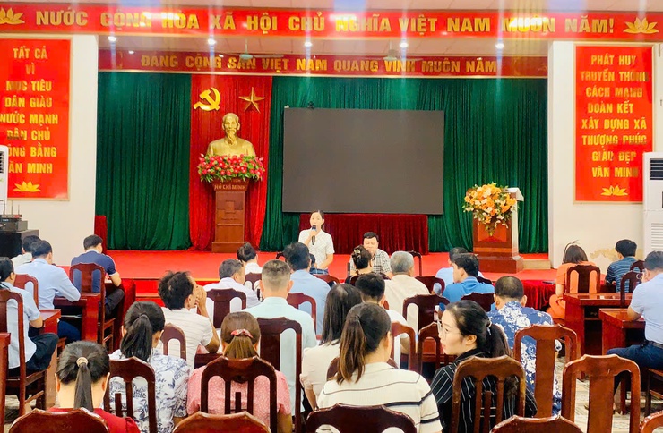 UBND xã Thượng Phúc triển khai hội nghị lấy ý kiến Nhân dân về Đề án sáp nhập thôn, xóm, cụm dân cư- Ảnh 1.