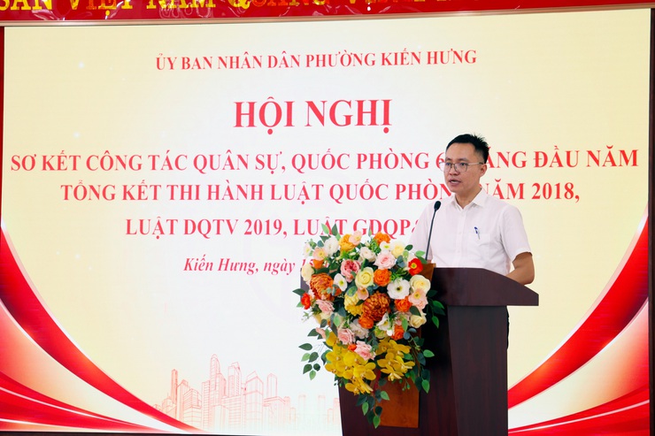 Phường Kiến Hưng: Giữ vững thế trận Quốc phòng toàn dân, xây dựng địa bàn an toàn trong tình hình mới- Ảnh 2.