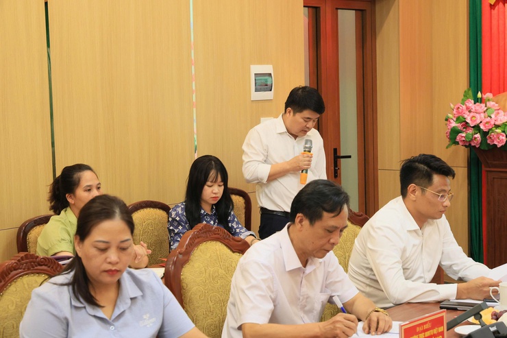 Đoàn khảo sát của Ủy ban MTTQ Việt Nam thành phố Hà Nội làm việc với các xã Phù Đổng, Thuận An, Bát Tràng, Thiên Lộc, Thư Lâm và Vĩnh Thanh về công tác vận động, quản lý và sử dụng các loại Quỹ- Ảnh 4.