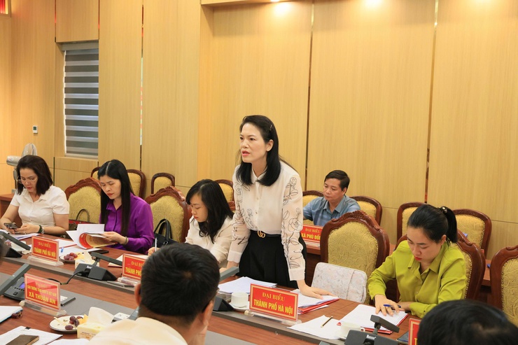 Đoàn khảo sát của Ủy ban MTTQ Việt Nam thành phố Hà Nội làm việc với các xã Phù Đổng, Thuận An, Bát Tràng, Thiên Lộc, Thư Lâm và Vĩnh Thanh về công tác vận động, quản lý và sử dụng các loại Quỹ- Ảnh 11.