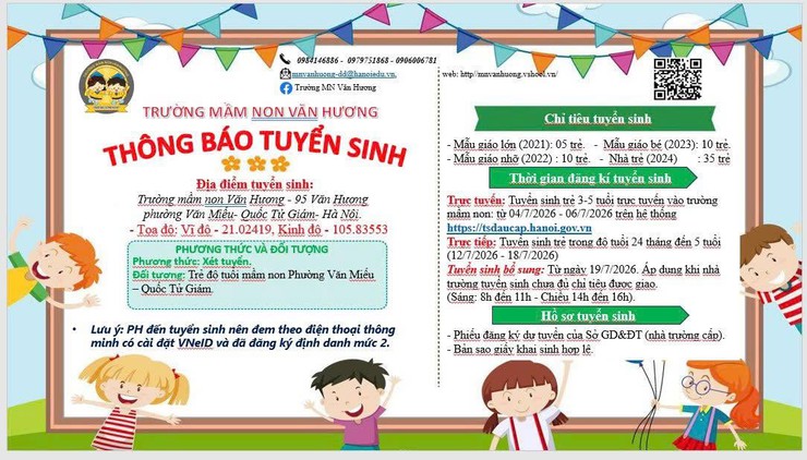 THÔNG BÁO TUYỂN SINH NĂM HỌC 2026 – 2027- Ảnh 1.