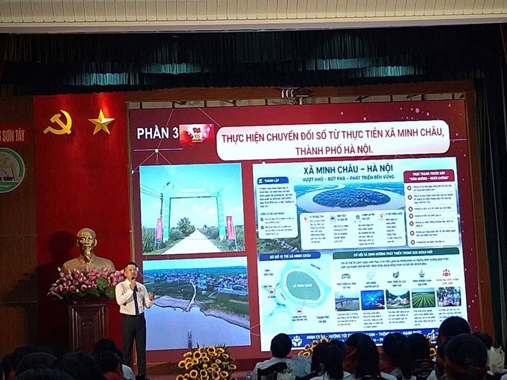 Xã Minh Châu giành giải Ba vòng sơ khảo Hội thi báo cáo viên, tuyên truyền viên giỏi năm 2026 cụm thi số 11 - Thành phố Hà Nội- Ảnh 3.