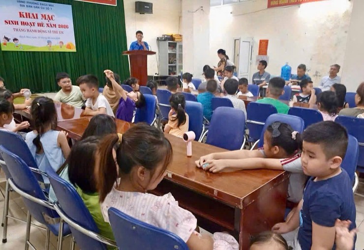 CÁC CHI ĐOÀN PHƯỜNG BẠCH MAI TỔ CHỨC SINH HOẠT HÈ CHO THIẾU NHI TẠI ĐỊA PHƯƠNG- Ảnh 1.