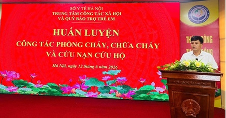 Trung tâm Công tác xã hội và Quỹ Bảo trợ trẻ em Hà Nội tổ chức huấn luyện nghiệp vụ phòng cháy, chữa cháy và cứu nạn, cứu hộ năm 2026- Ảnh 1.