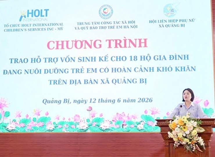 Trao 107.360.000 đồng vốn sinh kế cho 18 hộ gia đình đang nuôi dưỡng trẻ em khó khăn trên địa bàn xã Quảng Bị- Ảnh 3.