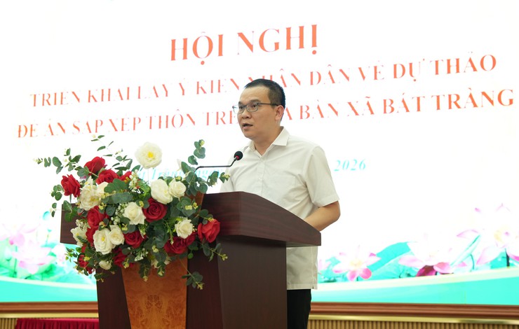 UBND xã Bát Tràng triển khai lấy ý kiến Nhân dân về Dự thảo Đề án sắp xếp thôn trên địa bàn xã- Ảnh 1.