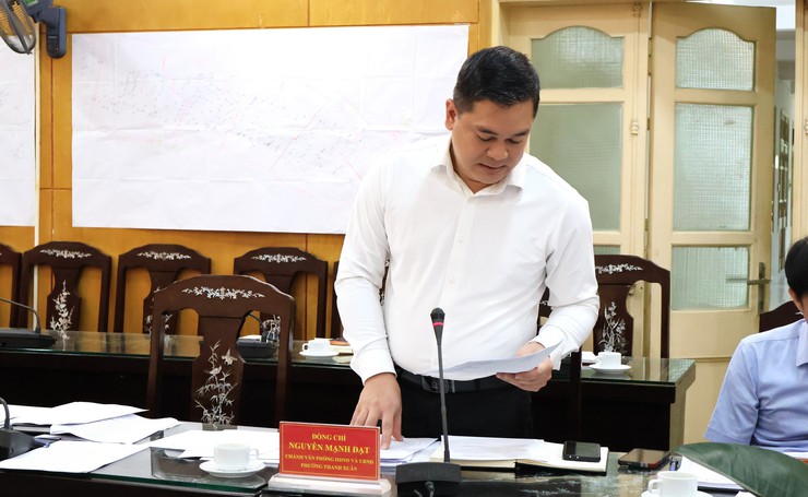 UBND phường Thanh Xuân họp phiên thường kỳ đánh giá công tác 6 tháng đầu năm 2026- Ảnh 3.