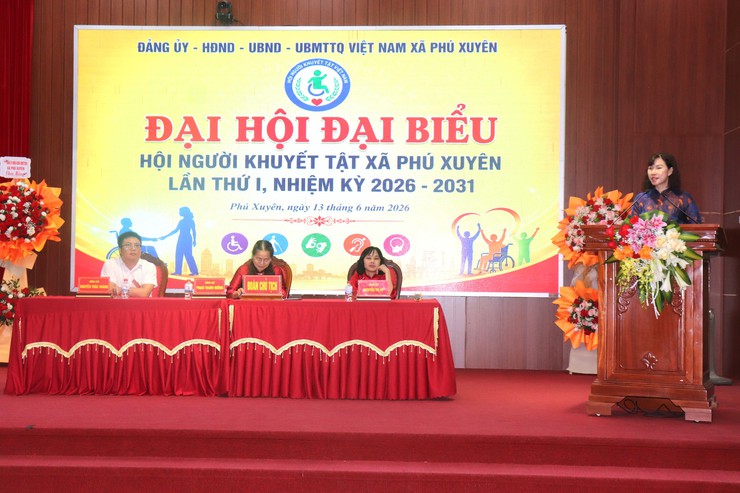 Đại hội đại biểu Hội Người khuyết tật xã Phú Xuyên lần thứ I, nhiệm kỳ 2026-2031- Ảnh 4.