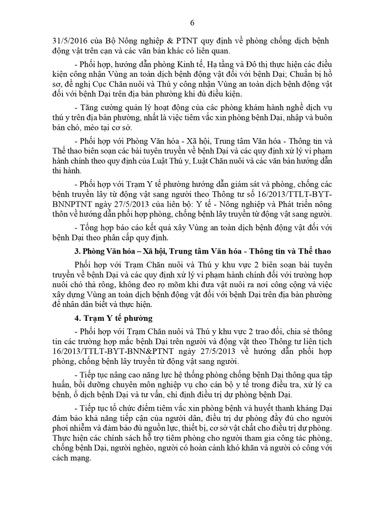 PHƯỜNG HỒNG HÀ TRIỂN KHAI XÂY DỰNG VÙNG AN TOÀN DỊCH BỆNH ĐỘNG VẬT ĐỐI VỚI BỆNH DẠI- Ảnh 6.