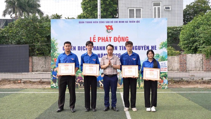 Đoàn xã Thiên Lộc phát động Chiến dịch Thanh niên tình nguyện Hè năm 2026- Ảnh 9.