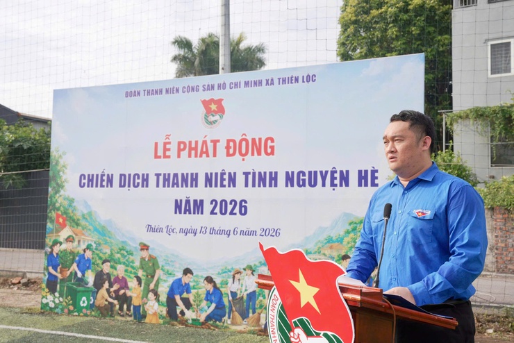 Đoàn xã Thiên Lộc phát động Chiến dịch Thanh niên tình nguyện Hè năm 2026- Ảnh 3.
