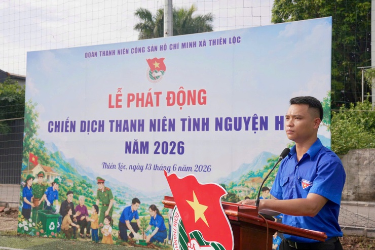 Đoàn xã Thiên Lộc phát động Chiến dịch Thanh niên tình nguyện Hè năm 2026- Ảnh 4.