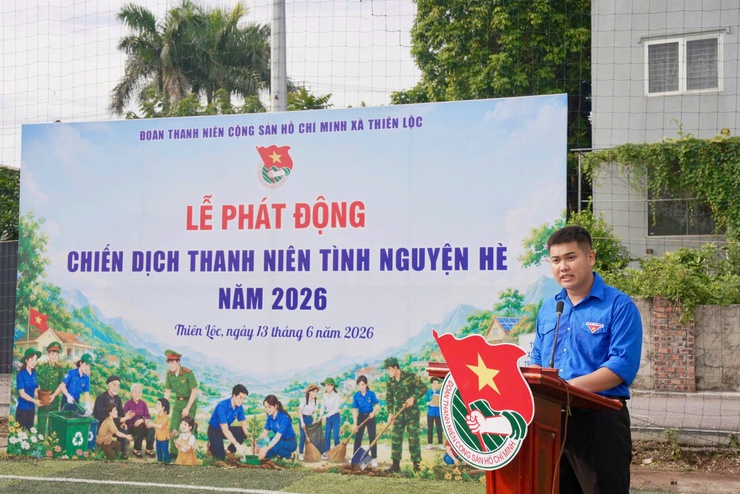 Đoàn xã Thiên Lộc phát động Chiến dịch Thanh niên tình nguyện Hè năm 2026- Ảnh 6.