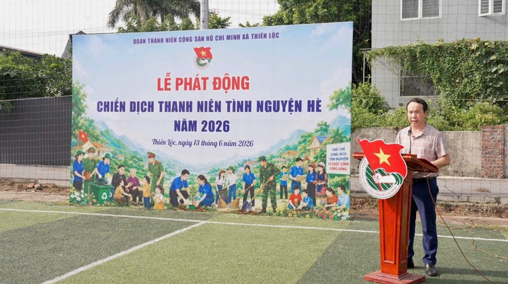 Đoàn xã Thiên Lộc phát động Chiến dịch Thanh niên tình nguyện Hè năm 2026- Ảnh 13.