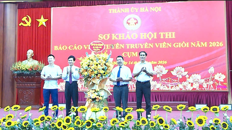 XÃ PHÚC THỌ XUẤT SẮC GIÀNH GIẢI NHẤT TẠI HỘI THI BÁO CÁO VIÊN, TUYÊN TRUYỀN VIÊN GIỎI CẤP THÀNH PHỐ NĂM 2026 - CỤM THI SỐ 10- Ảnh 1.