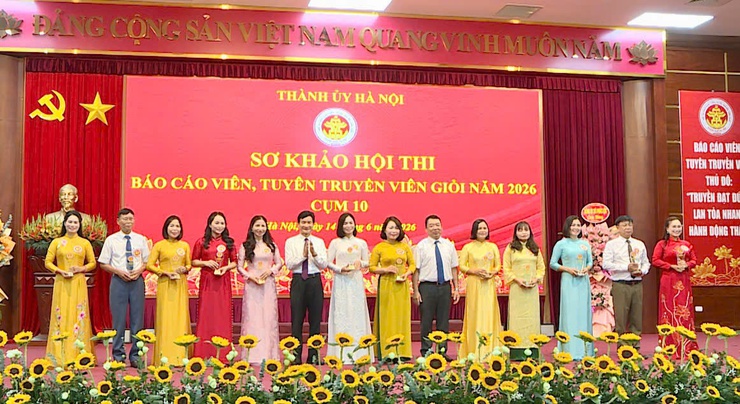 XÃ PHÚC THỌ XUẤT SẮC GIÀNH GIẢI NHẤT TẠI HỘI THI BÁO CÁO VIÊN, TUYÊN TRUYỀN VIÊN GIỎI CẤP THÀNH PHỐ NĂM 2026 - CỤM THI SỐ 10- Ảnh 7.