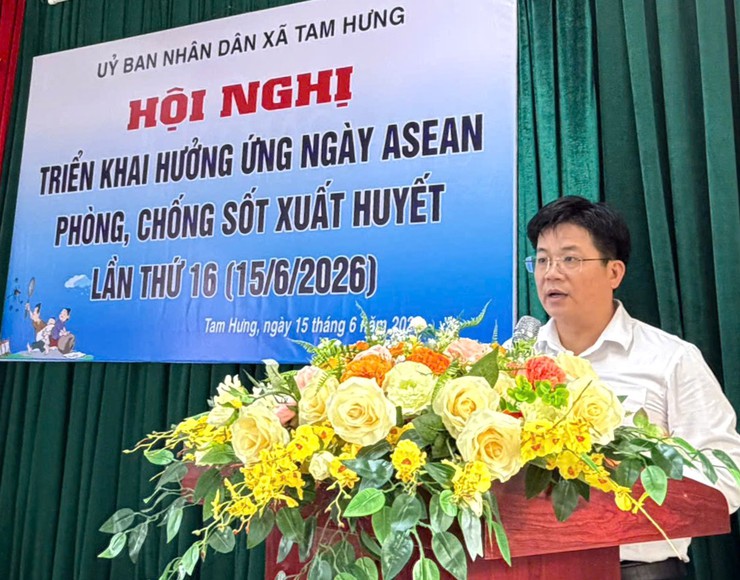 Xã Tam Hưng ra quân hưởng ứng Ngày ASEAN phòng, chống sốt xuất huyết năm 2026- Ảnh 2.