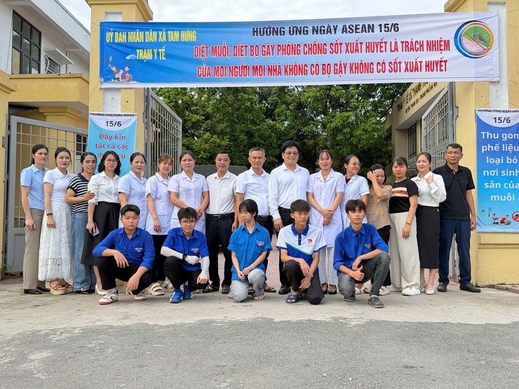 Xã Tam Hưng ra quân hưởng ứng Ngày ASEAN phòng, chống sốt xuất huyết năm 2026- Ảnh 6.