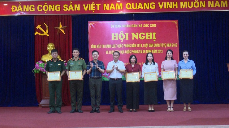 XÃ SÓC SƠN TỔNG KẾT THI HÀNH CÁC LUẬT VỀ QUỐC PHÒNG, QUÂN SỰ- Ảnh 4.