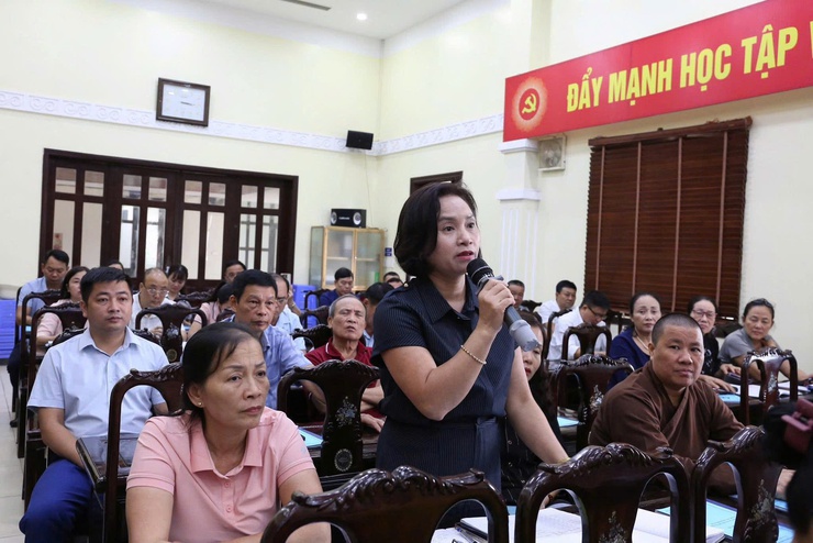 ỦY BAN MTTQ XÃ SÓC SƠN TỔ CHỨC HỘI NGHỊ PHẢN BIỆN XÃ HỘI ĐỐI VỚI ĐỀ ÁN SẮP XẾP TỔ CHỨC LẠI THÔN, TỔ DÂN PHỐ TRÊN ĐỊA BÀN XÃ- Ảnh 4.