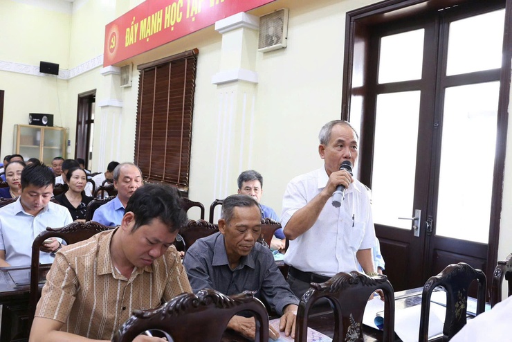 ỦY BAN MTTQ XÃ SÓC SƠN TỔ CHỨC HỘI NGHỊ PHẢN BIỆN XÃ HỘI ĐỐI VỚI ĐỀ ÁN SẮP XẾP TỔ CHỨC LẠI THÔN, TỔ DÂN PHỐ TRÊN ĐỊA BÀN XÃ- Ảnh 5.