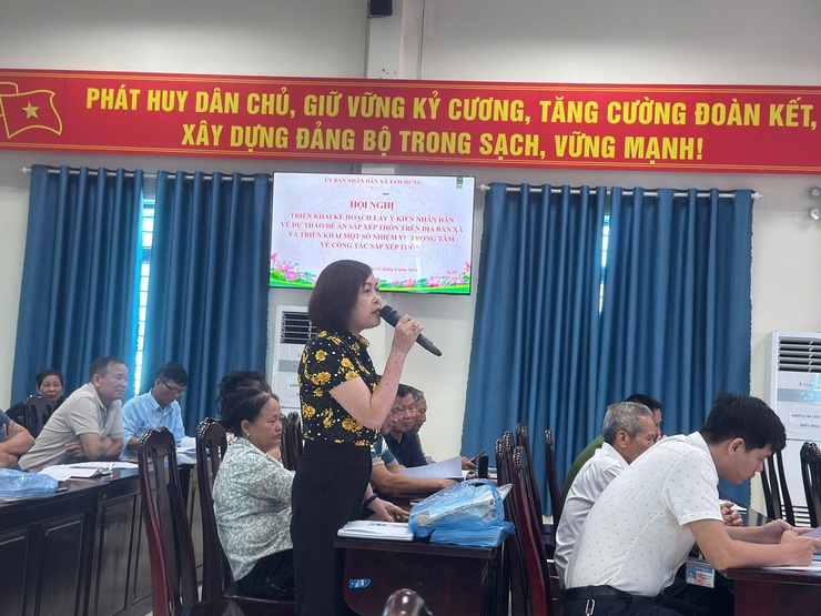 Xã Tam Hưng triển khai lấy ý kiến Nhân dân về Đề án sắp xếp thôn và các nhiệm vụ trọng tâm phục vụ sắp xếp thôn- Ảnh 5.