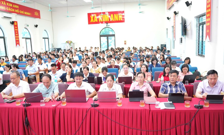 XÃ KIM ANH TỔ CHỨC TẬP HUẤN, HƯỚNG DẪN SỬ DỤNG KPI TRÊN HỆ THỐNG HANOIWORK- Ảnh 2.