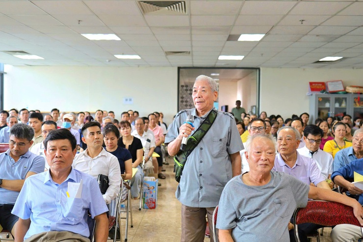 UBND phường Xuân Đỉnh tổ chức thành công Hội nghị bầu Ban quản trị tòa nhà chung cư N04B- Ảnh 9.