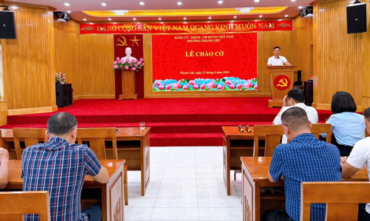 Phường Thanh Liệt tổ chức Lễ chào cờ tháng 6 năm 2026- Ảnh 6.