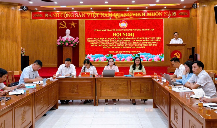 Uỷ ban MTTQ Việt Nam phường Thanh Liệt tổ chức hội nghị góp ý, phản biện xã hội đối với các báo cáo, đề án trọng tâm năm 2026- Ảnh 4.