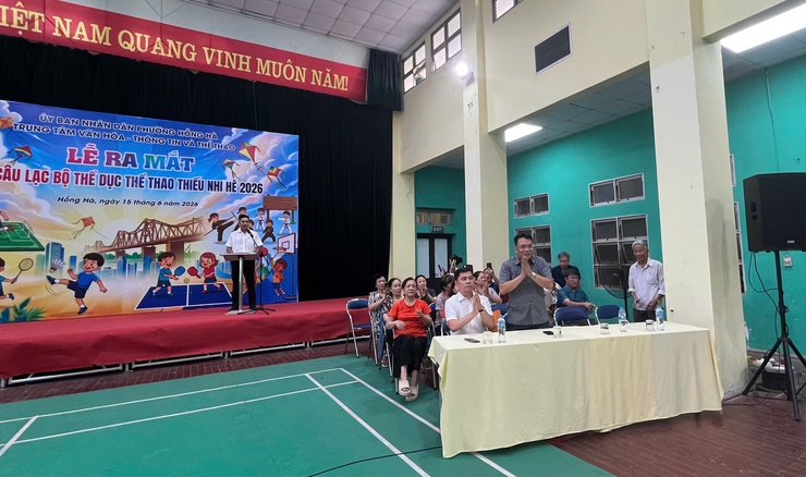 PHƯỜNG HỒNG HÀ TỔ CHỨC LỄ RA MẮT CÁC CÂU LẠC BỘ THỂ DỤC THỂ THAO THIẾU NHI HÈ NĂM 2026- Ảnh 1.