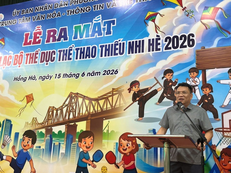 PHƯỜNG HỒNG HÀ TỔ CHỨC LỄ RA MẮT CÁC CÂU LẠC BỘ THỂ DỤC THỂ THAO THIẾU NHI HÈ NĂM 2026- Ảnh 3.