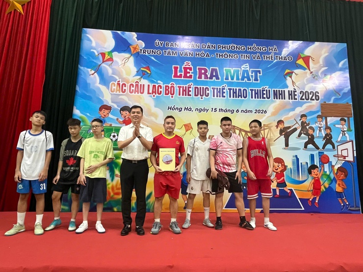 PHƯỜNG HỒNG HÀ TỔ CHỨC LỄ RA MẮT CÁC CÂU LẠC BỘ THỂ DỤC THỂ THAO THIẾU NHI HÈ NĂM 2026- Ảnh 16.