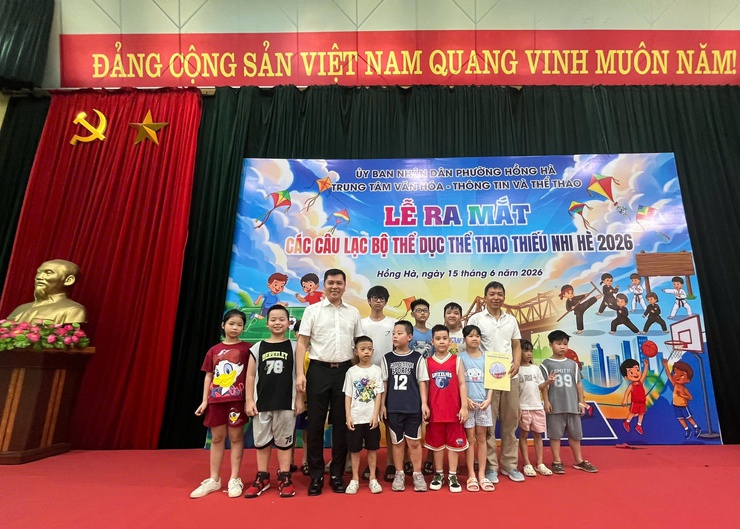 PHƯỜNG HỒNG HÀ TỔ CHỨC LỄ RA MẮT CÁC CÂU LẠC BỘ THỂ DỤC THỂ THAO THIẾU NHI HÈ NĂM 2026- Ảnh 17.