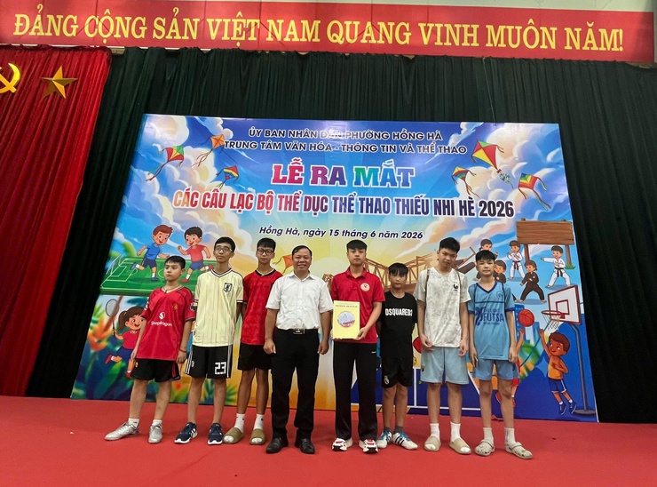 PHƯỜNG HỒNG HÀ TỔ CHỨC LỄ RA MẮT CÁC CÂU LẠC BỘ THỂ DỤC THỂ THAO THIẾU NHI HÈ NĂM 2026- Ảnh 18.