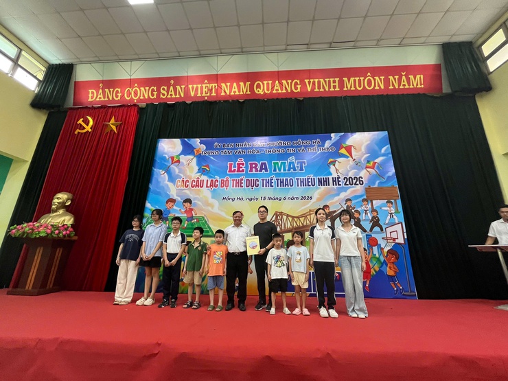 PHƯỜNG HỒNG HÀ TỔ CHỨC LỄ RA MẮT CÁC CÂU LẠC BỘ THỂ DỤC THỂ THAO THIẾU NHI HÈ NĂM 2026- Ảnh 19.