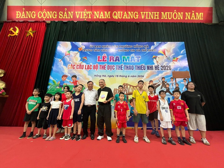 PHƯỜNG HỒNG HÀ TỔ CHỨC LỄ RA MẮT CÁC CÂU LẠC BỘ THỂ DỤC THỂ THAO THIẾU NHI HÈ NĂM 2026- Ảnh 20.