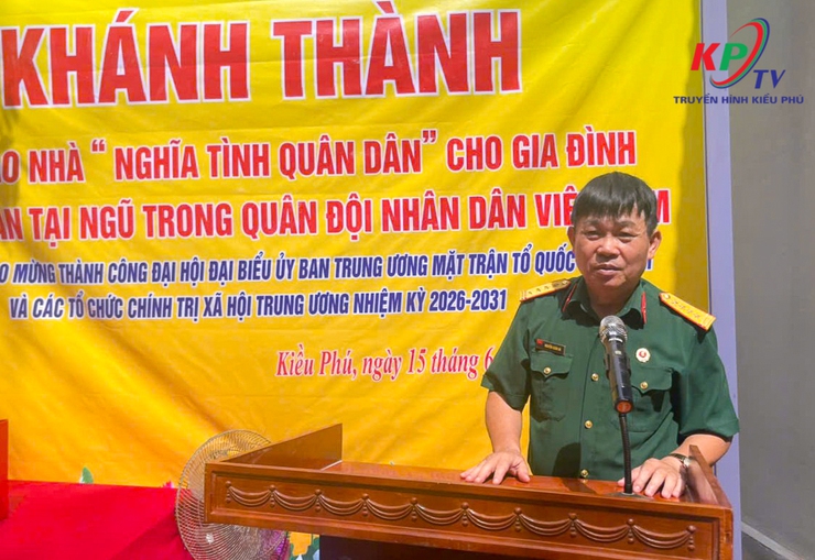 UB MTTQ Việt Nam xã Kiều Phú tổ chức Lễ khánh thành và bàn giao nhà Nghĩa tình quân dân cho quân nhân tại ngũ Đỗ Văn Triệu tại thôn Đĩnh Tú- Ảnh 3.