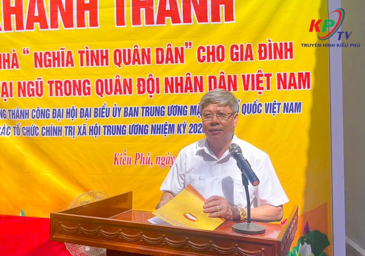 UB MTTQ Việt Nam xã Kiều Phú tổ chức Lễ khánh thành và bàn giao nhà Nghĩa tình quân dân cho quân nhân tại ngũ Đỗ Văn Triệu tại thôn Đĩnh Tú- Ảnh 4.