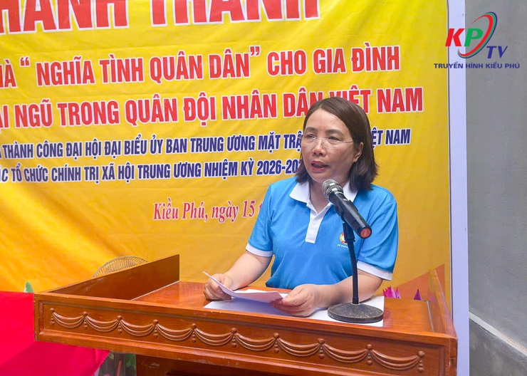 UB MTTQ Việt Nam xã Kiều Phú tổ chức Lễ khánh thành và bàn giao nhà Nghĩa tình quân dân cho quân nhân tại ngũ Đỗ Văn Triệu tại thôn Đĩnh Tú- Ảnh 2.