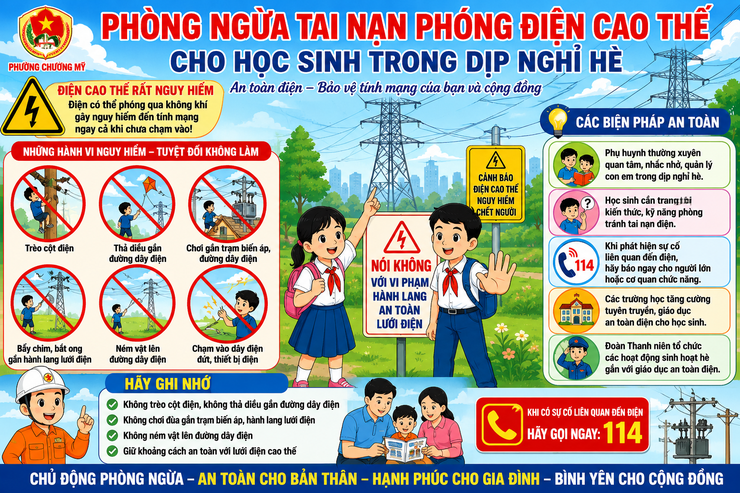 Chủ động phòng ngừa tai nạn phóng điện cao thế cho học sinh trong dịp nghỉ hè- Ảnh 1.