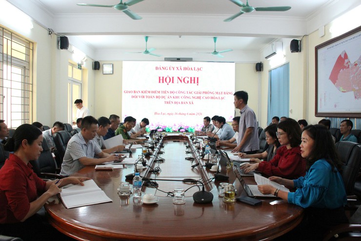 Hòa Lạc tăng tốc giải phóng mặt bằng Khu Công nghệ cao, phấn đấu hoàn thành các nhiệm vụ trọng tâm năm 2026- Ảnh 1.