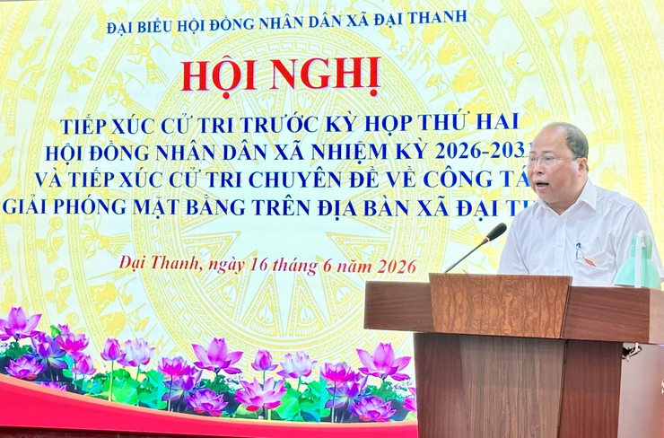 HĐND xã Đại Thanh tiếp xúc cử tri trước kỳ họp thường lệ giữa năm 2026- Ảnh 2.