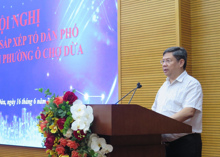Phường Ô Chợ Dừa dự kiến sau sắp xếp sẽ giảm từ 63 tổ xuống còn 23 tổ dân phố mới- Ảnh 2.