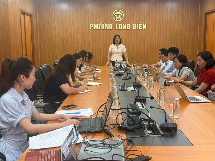 Giám sát toàn diện công tác Giáo dục năm học 2025-2026 tại các trường học công lập trên địa bàn phường Long Biên- Ảnh 1.